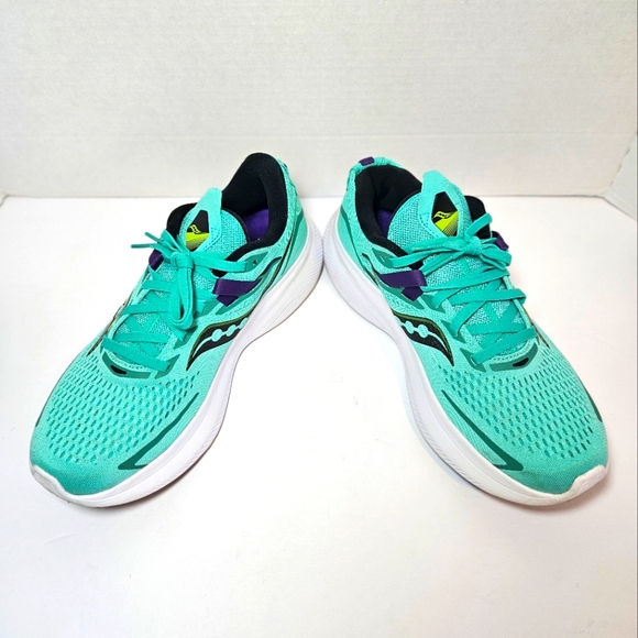 Saucony PWC Run Ride Fifteen Women's 9 Mint/Acid - Picture 2 of 14